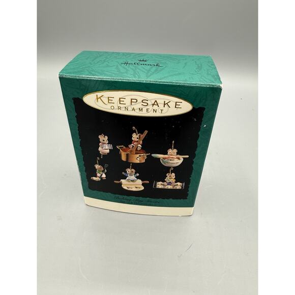 Hallmark Keepsake Mini Ornaments 1994 Baking Tiny Treats Set of 6 - Picture 1 of 3